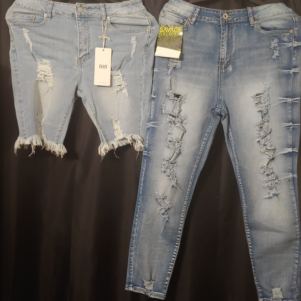 Both together for one price Distressed Jeans Wear